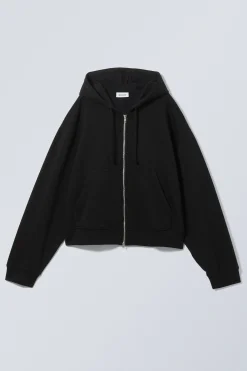 Weekday ESSENCE BOXY ZIP HOODIE>Women Hoodies|Basics