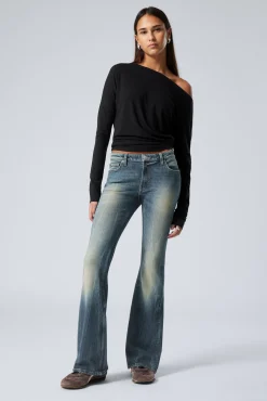 Weekday FLAME LOW RISE SLIM FLARED LEG JEANS>Women Jeans