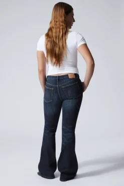 Weekday FLAME LOW RISE SLIM FLARED LEG JEANS><noscript><img width=