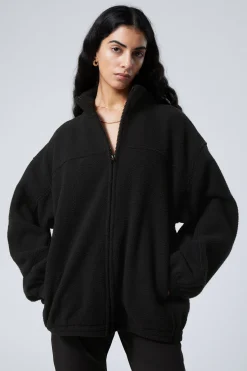 Weekday FLEECE ZIP JACKET>Women Sweatshirts|Jackets & Coats