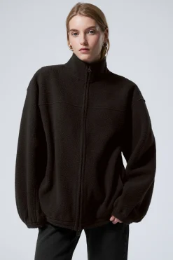 Weekday FLEECE ZIP JACKET>Women Sweatshirts