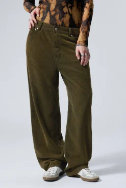 Weekday GALAXY LOOSE STRAIGHT CORD TROUSER><noscript><img width=