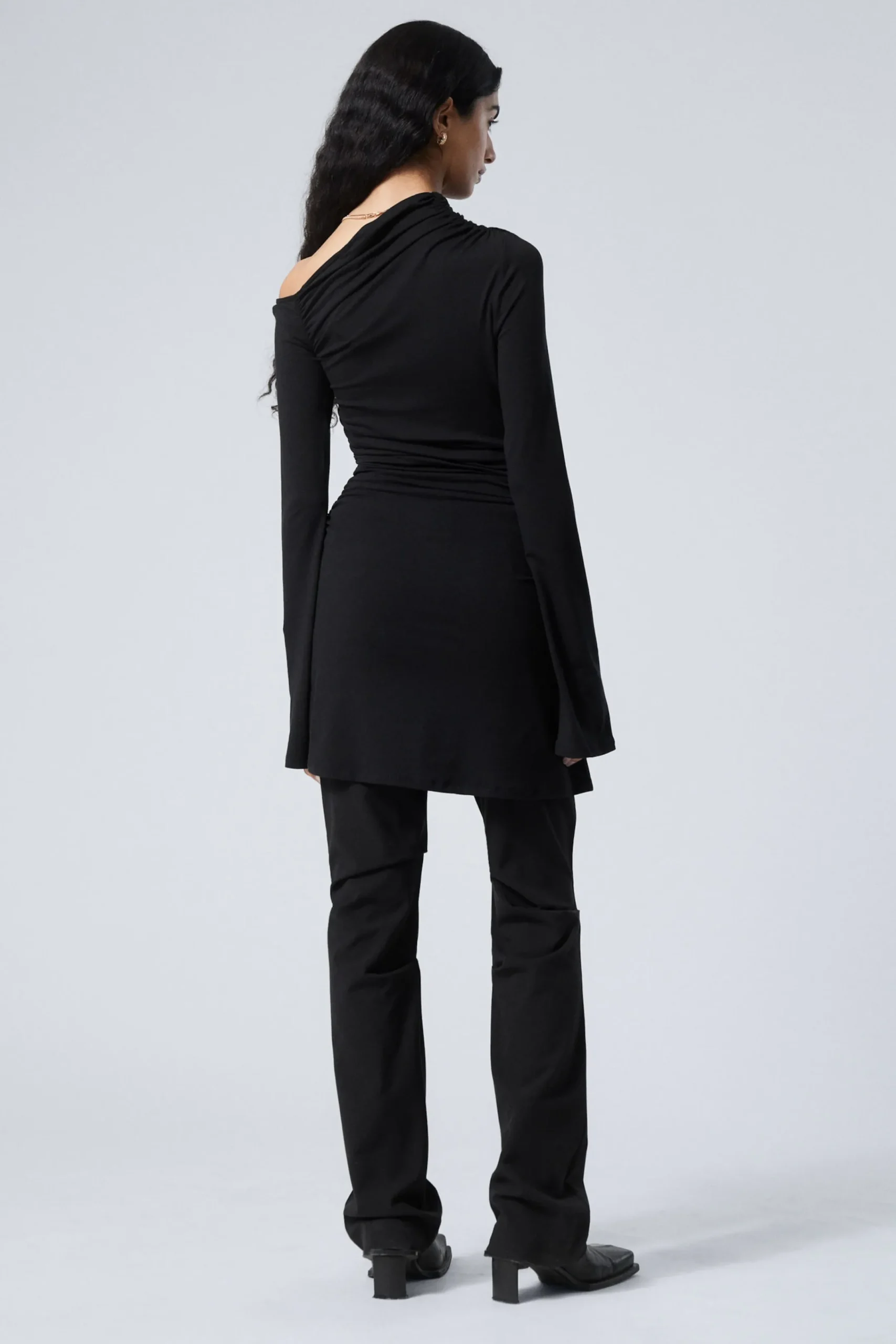 Weekday GATHERED MINI LONG SLEEVE DRESS>Women Dresses