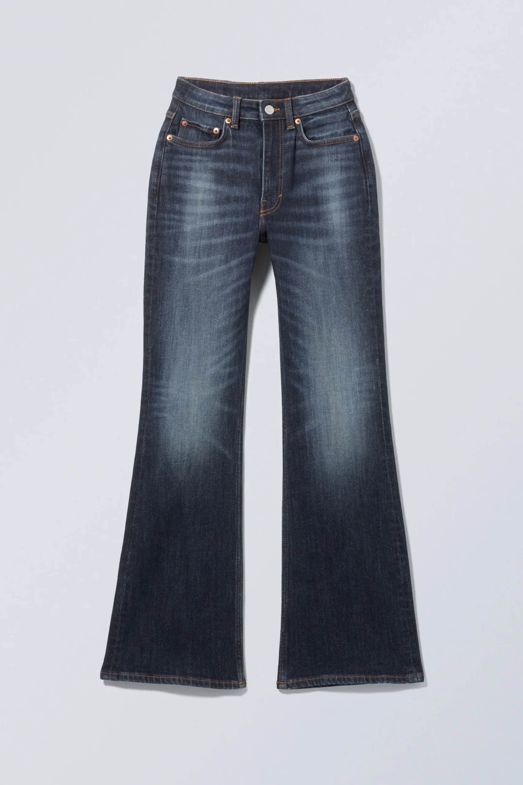 Weekday GLOW CURVE HIGH WAISTED REGULAR FLARED LEG JEANS>Women Jeans