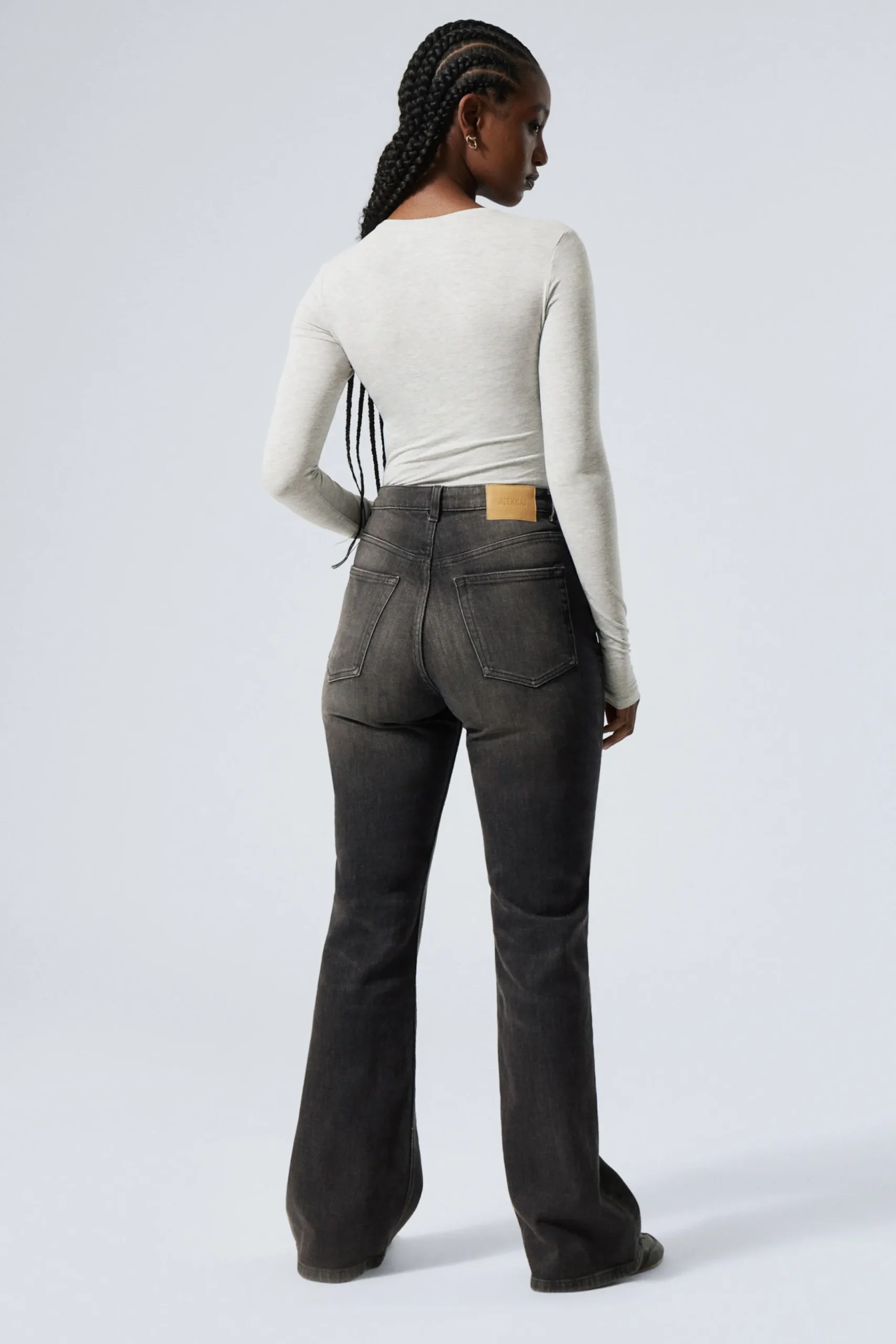 Weekday GLOW CURVE HIGH WAISTED REGULAR FLARED LEG JEANS>Women Jeans