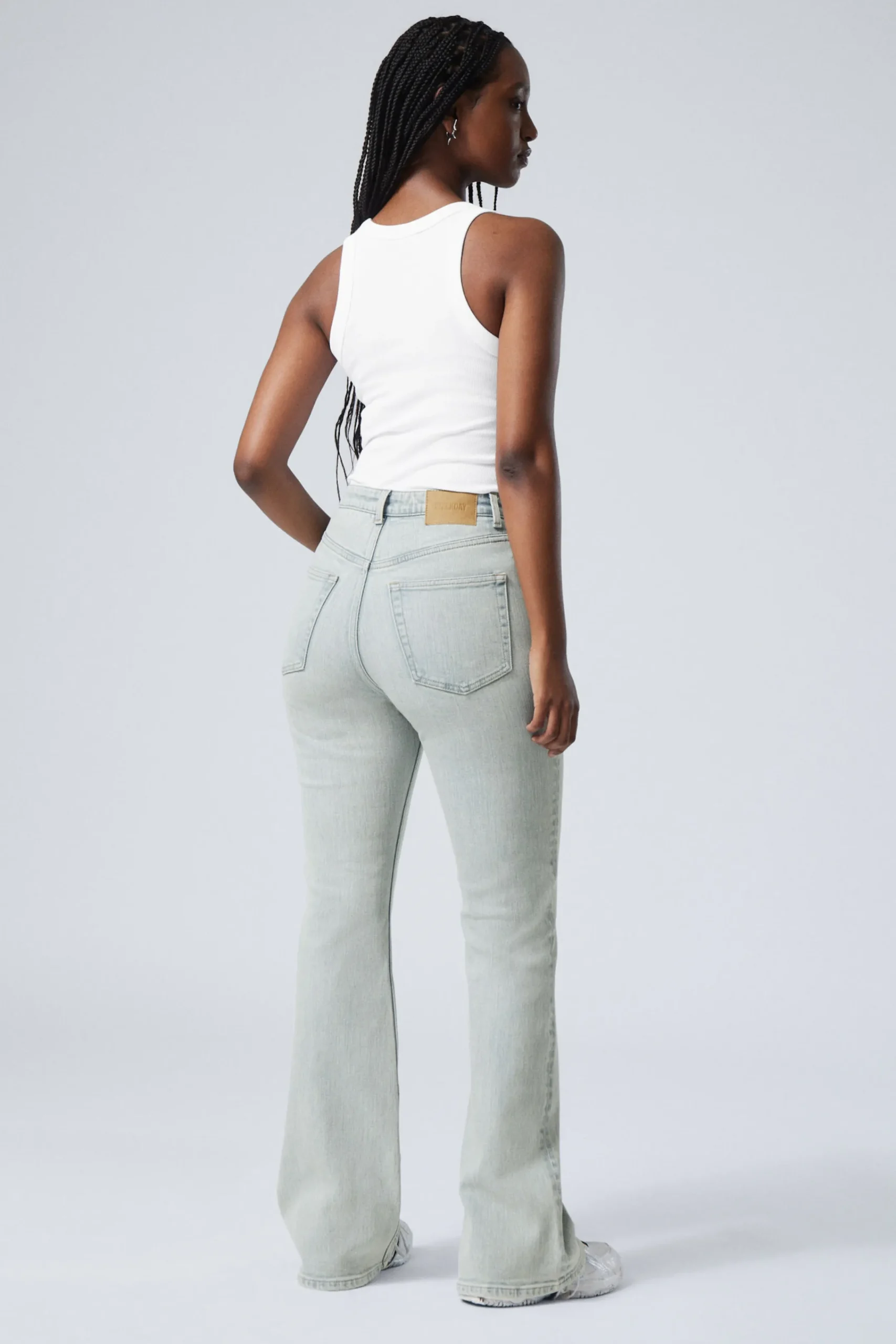 Weekday GLOW CURVE HIGH WAISTED REGULAR FLARED LEG JEANS>Women Jeans