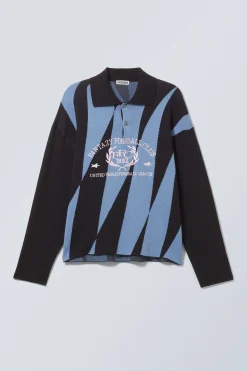 Weekday GRAPHIC POLO SWEATER><noscript><img width=