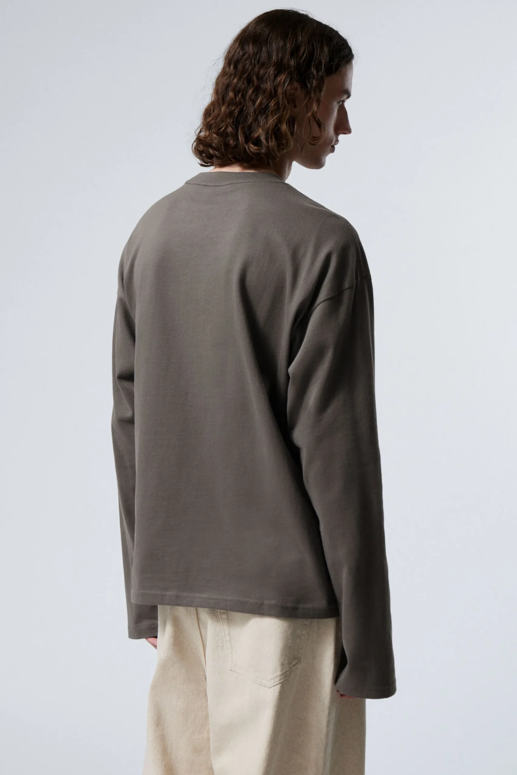 Weekday GREAT BOXY LONG SLEEVE T-SHIRT> Basics|T-Shirts & Tops