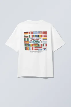 Weekday GREAT BOXY PRINTED GRAPHIC TEE><noscript><img width=