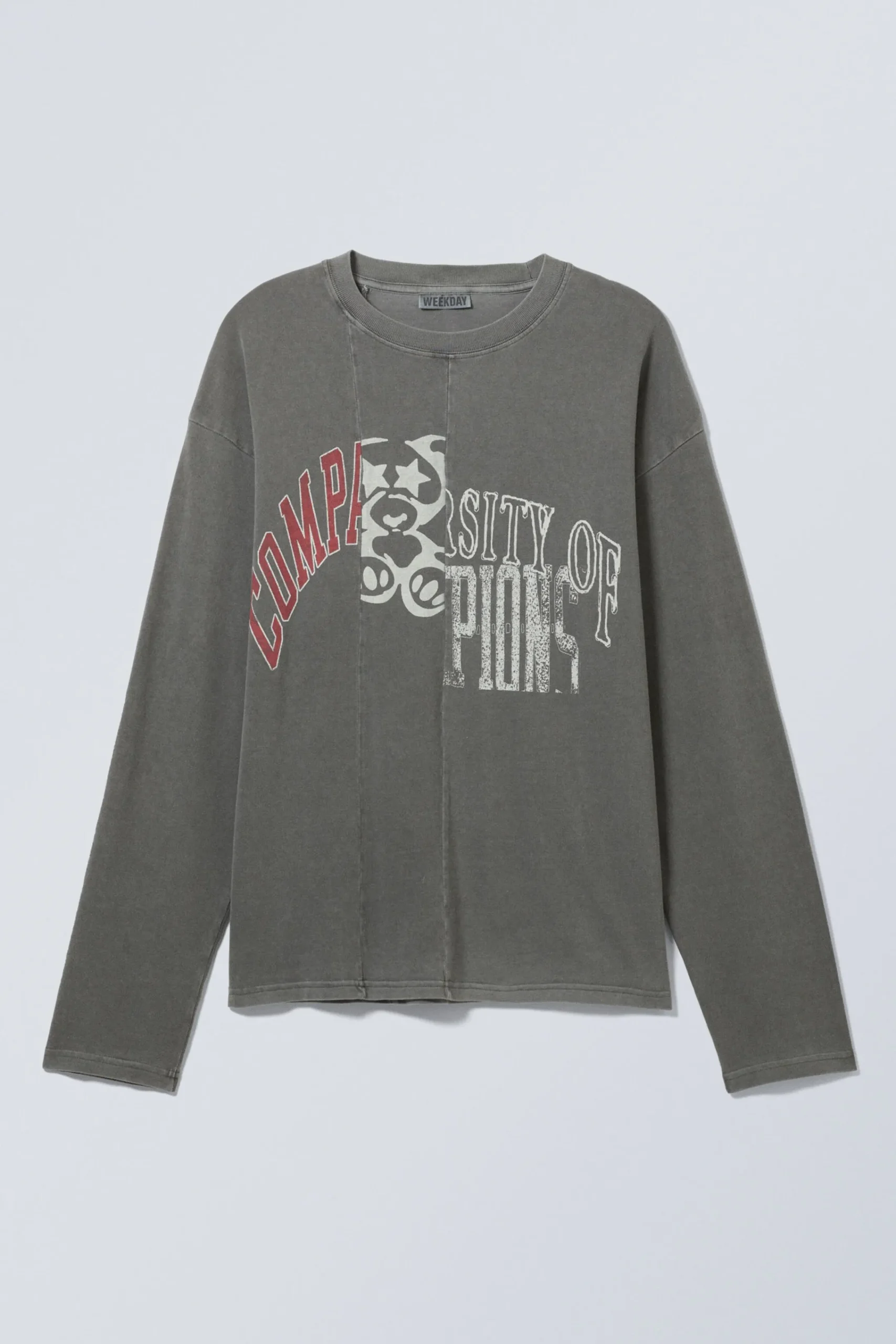 Weekday GREAT LONG-SLEEVED CUT BOXY GRAPHIC T-SHIRT> Graphics|T-Shirts & Tops
