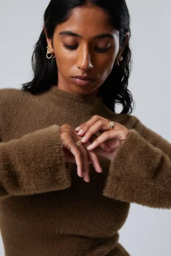 Weekday HAIRY MOCK NECK SWEATER>Women Knitwear