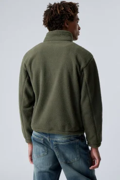 Weekday HALF-ZIP FLEECE SWEATSHIRT><noscript><img width=