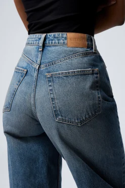 Weekday HALO CURVE HIGH WAISTED REGULAR WIDE LEG JEANS><noscript><img width=