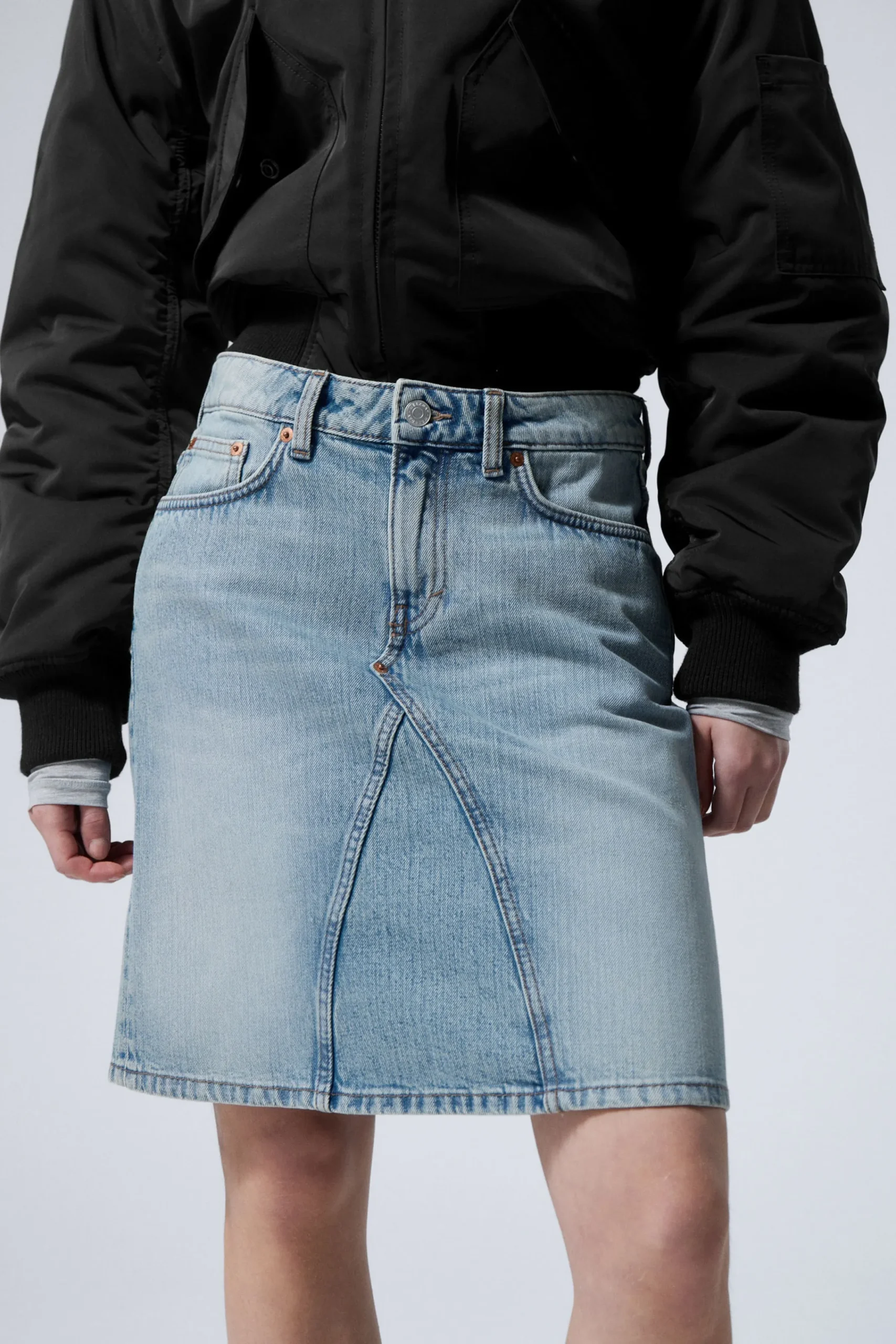 Weekday KNEE LENGTH DENIM SKIRT>Women Skirts