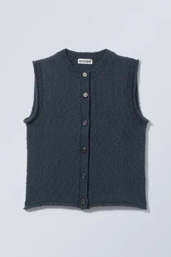 Weekday KNITTED SINGLE-BREASTED VEST><noscript><img width=