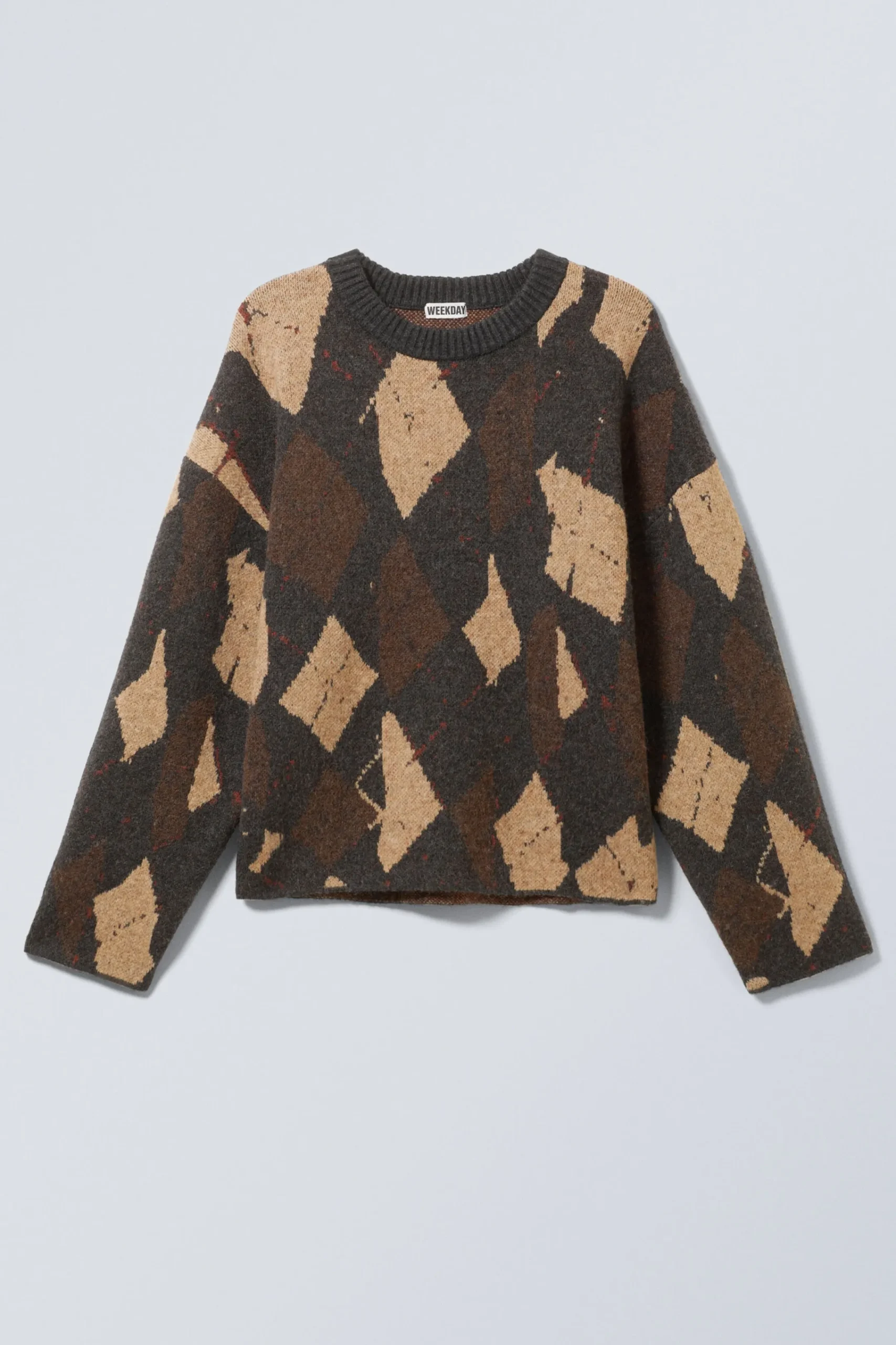 Weekday KNITTED TWISTED ARGYLE SWEATER> Graphics|Knitwear