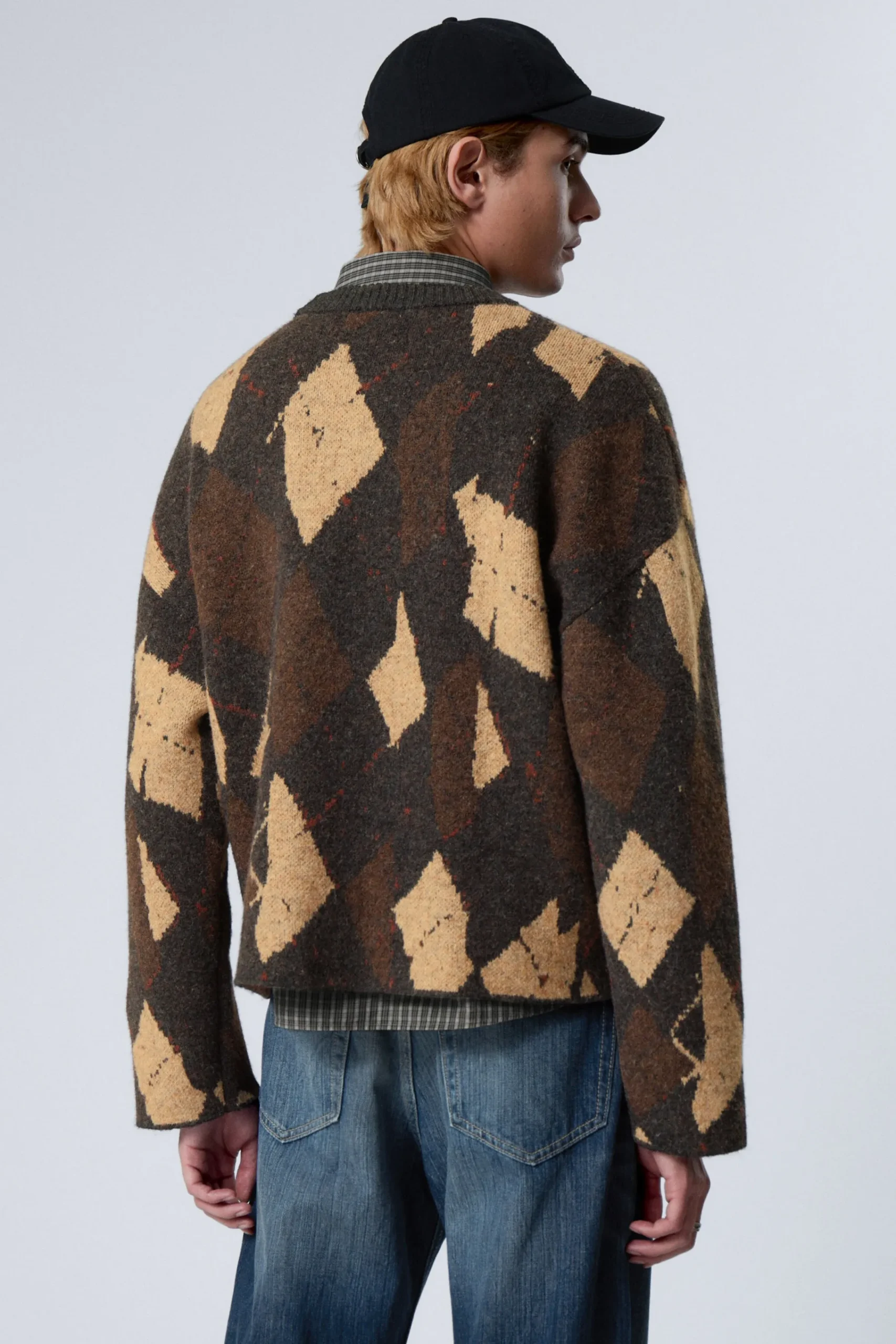 Weekday KNITTED TWISTED ARGYLE SWEATER> Graphics|Knitwear