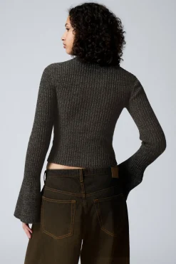 Weekday KNITTED ZIP CARDIGAN><noscript><img width=