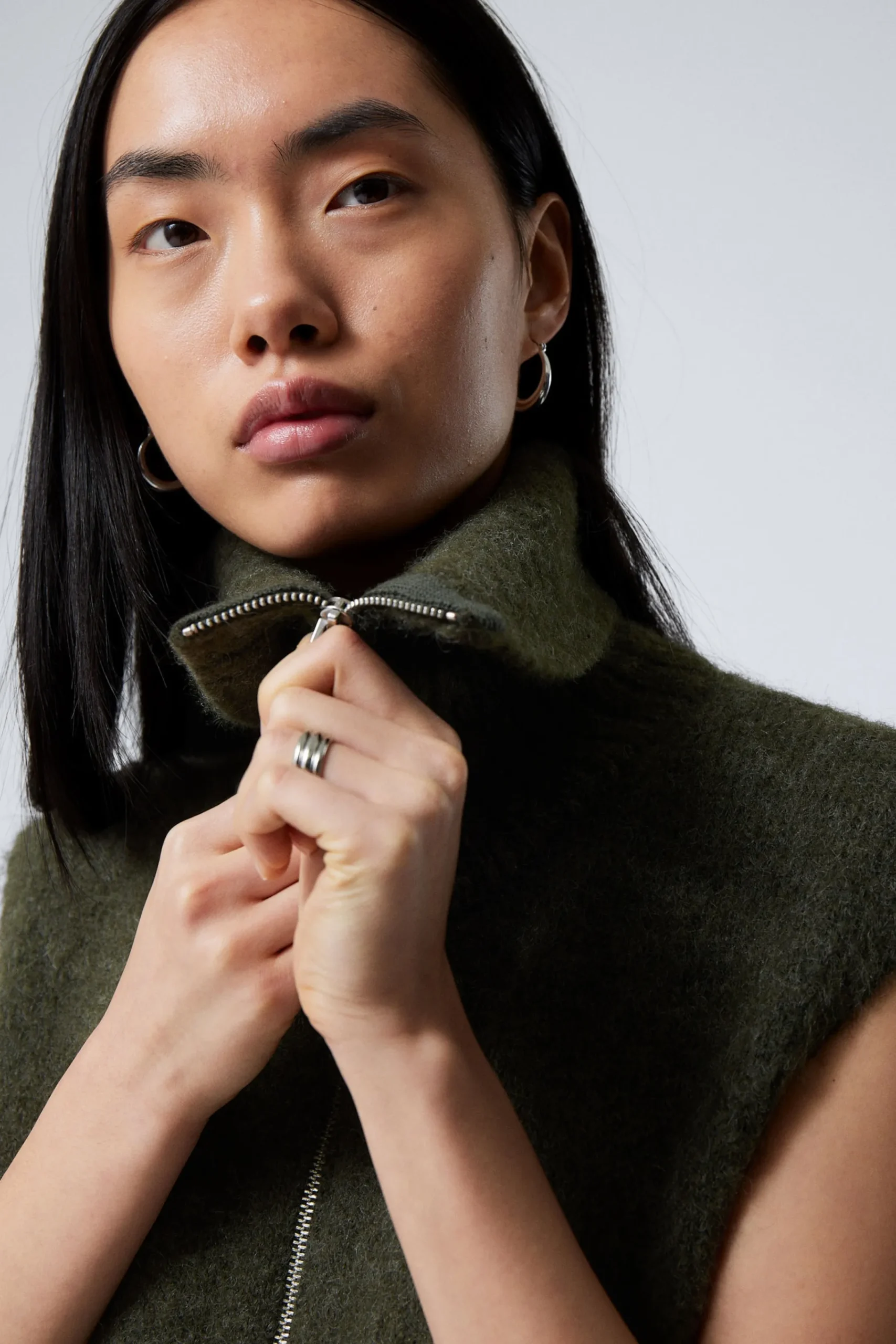 Weekday KNITTED ZIP VEST>Women Knitwear