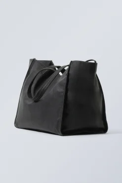 Weekday LARGE FAUX LEATHER TOTE BAG><noscript><img width=