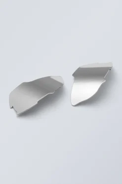 Weekday LARGE METAL CLIP-ON EARRINGS><noscript><img width=