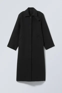 Weekday LONG OVERSIZED WOOL-BLEND COAT><noscript><img width=