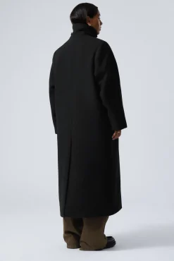 Weekday LONG OVERSIZED WOOL-BLEND COAT><noscript><img width=
