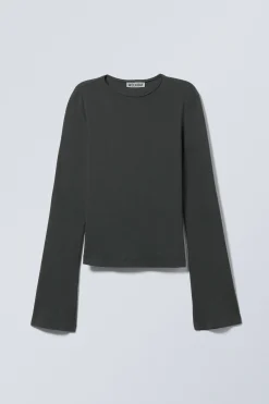 Weekday LONG SLEEVE COTTON TOP><noscript><img width=