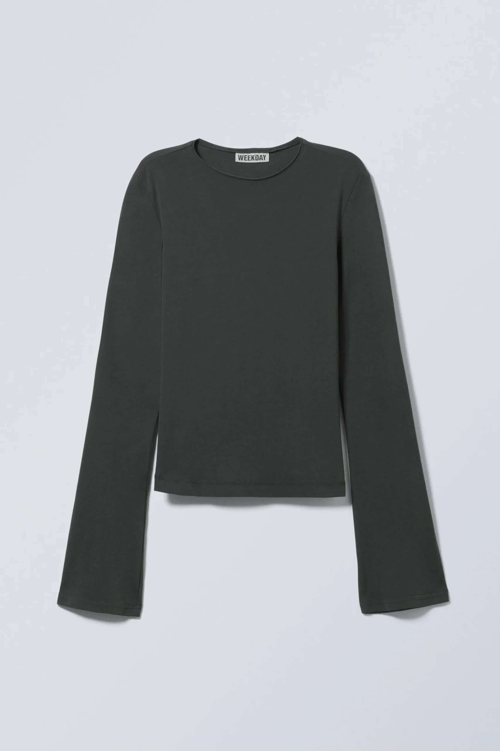 Weekday LONG SLEEVE COTTON TOP>Women Basics|Tops