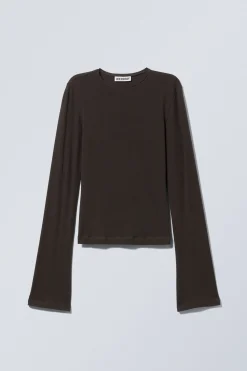Weekday LONG SLEEVE COTTON TOP><noscript><img width=