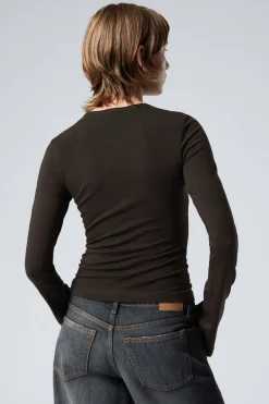 Weekday LONG SLEEVE COTTON TOP><noscript><img width=