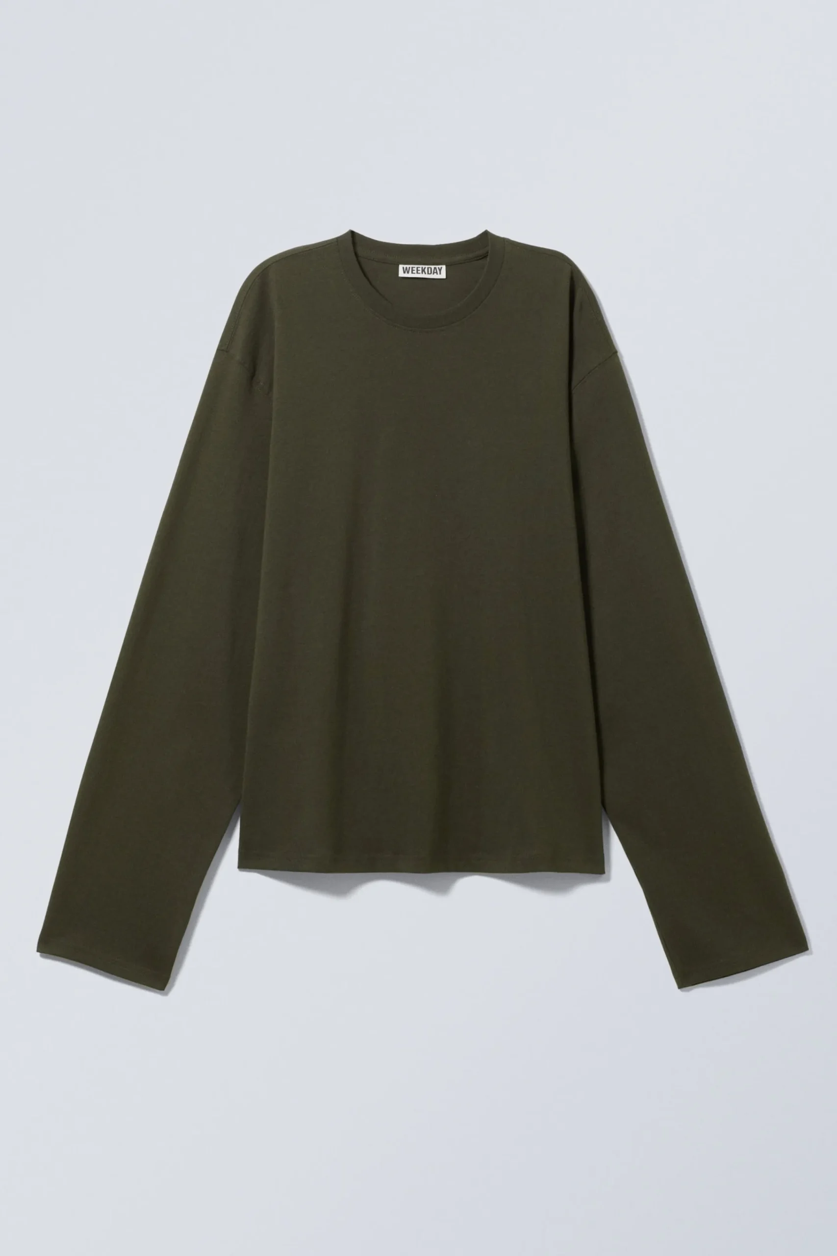 Weekday LONG-SLEEVED BOXY COTTON T-SHIRT>Women Basics|T-Shirts
