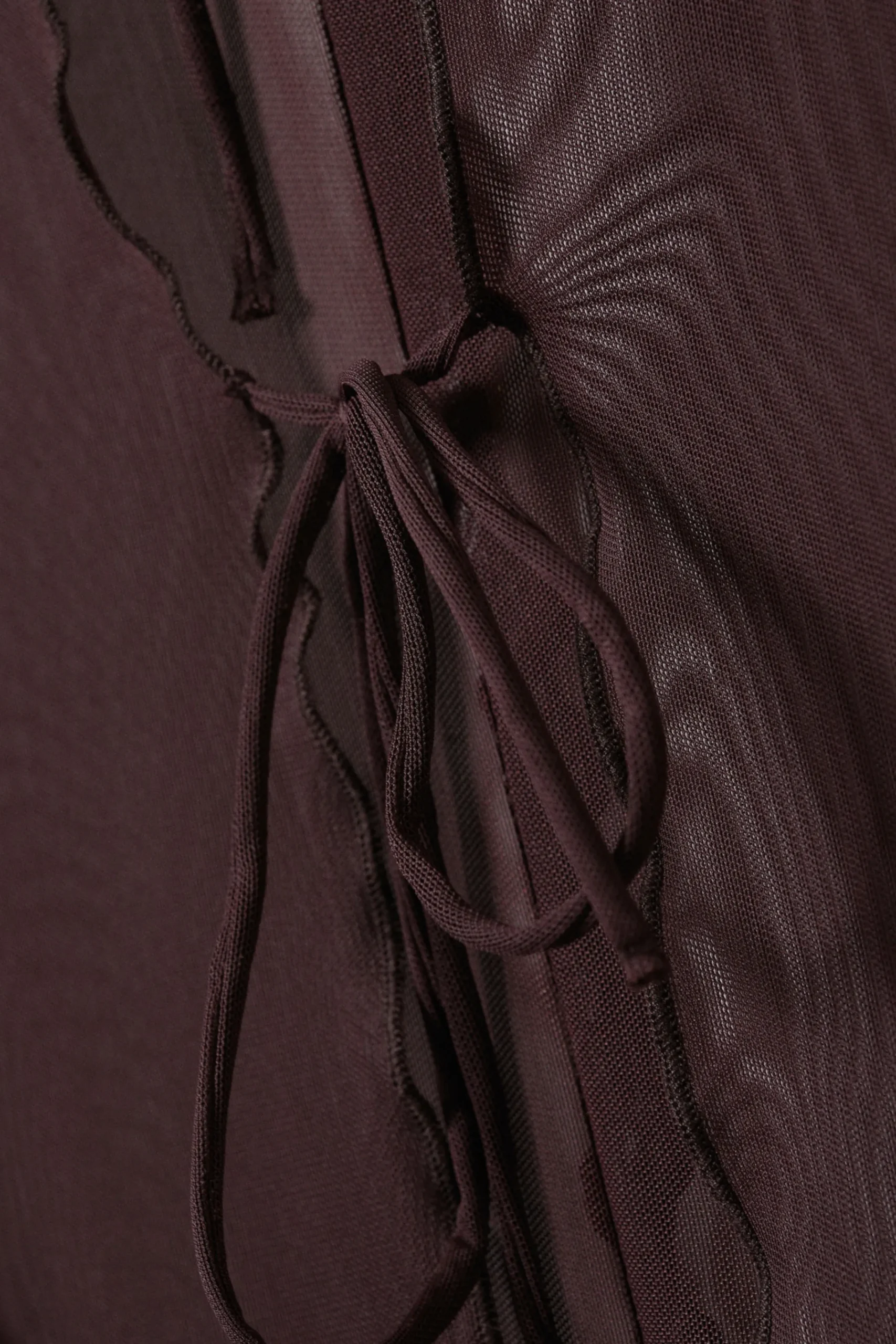 Weekday LONG-SLEEVED MESH TIE TOP>Women Blouses & Shirts