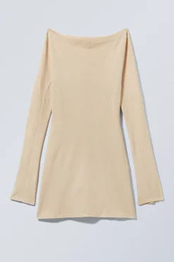 Weekday LONG-SLEEVED OFF-SHOULDER MINI DRESS>Women Dresses