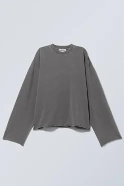 Weekday LONG-SLEEVED OVERSIZED COTTON TOP><noscript><img width=