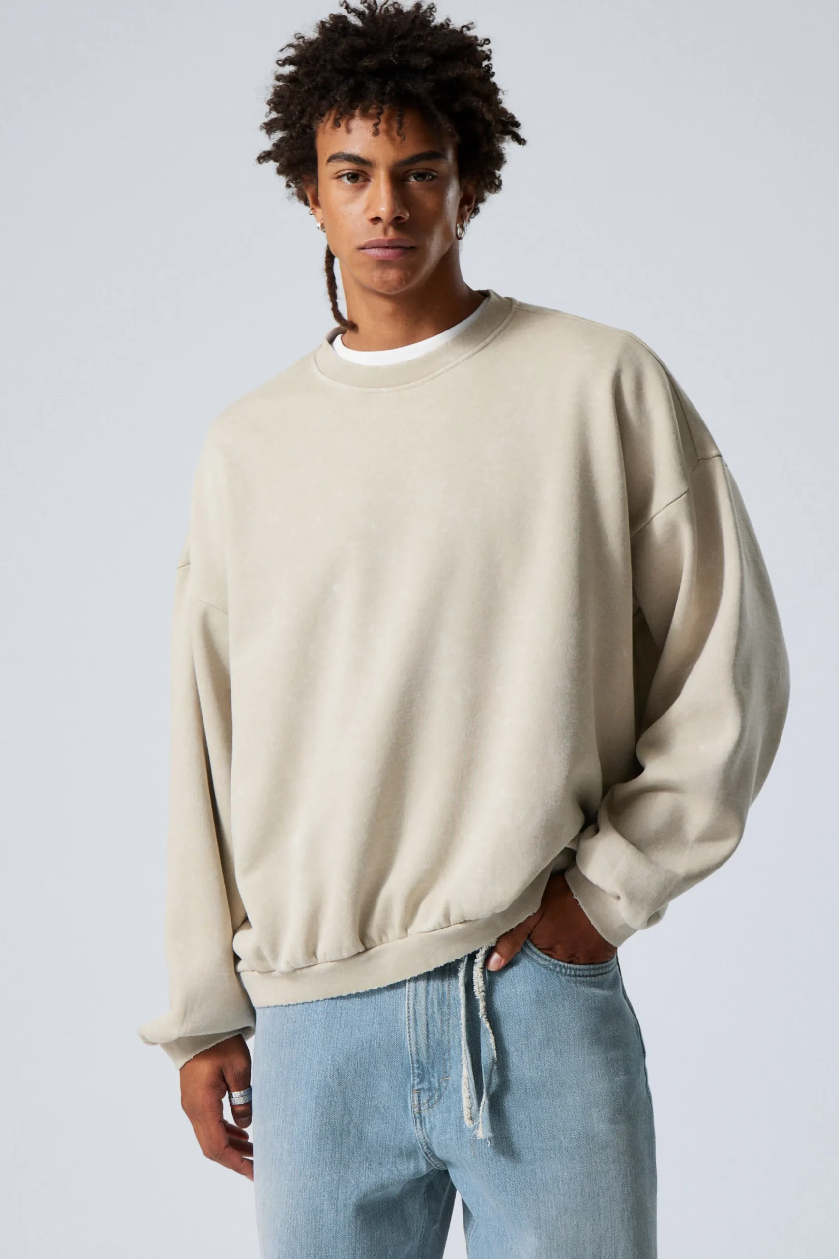 Weekday LONG-SLEEVED OVERSIZED SLOUCHY SWEATSHIRT> Sweatshirts