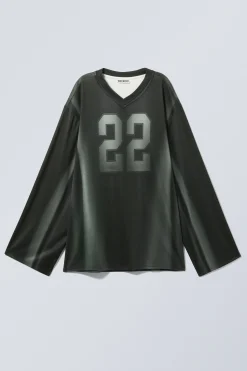 Weekday LONG-SLEEVED OVERSIZED SPORTS T-SHIRT><noscript><img width=