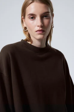 Weekday LONG-SLEEVED OVERSIZED SWEATSHIRT>Women Sweatshirts|Basics
