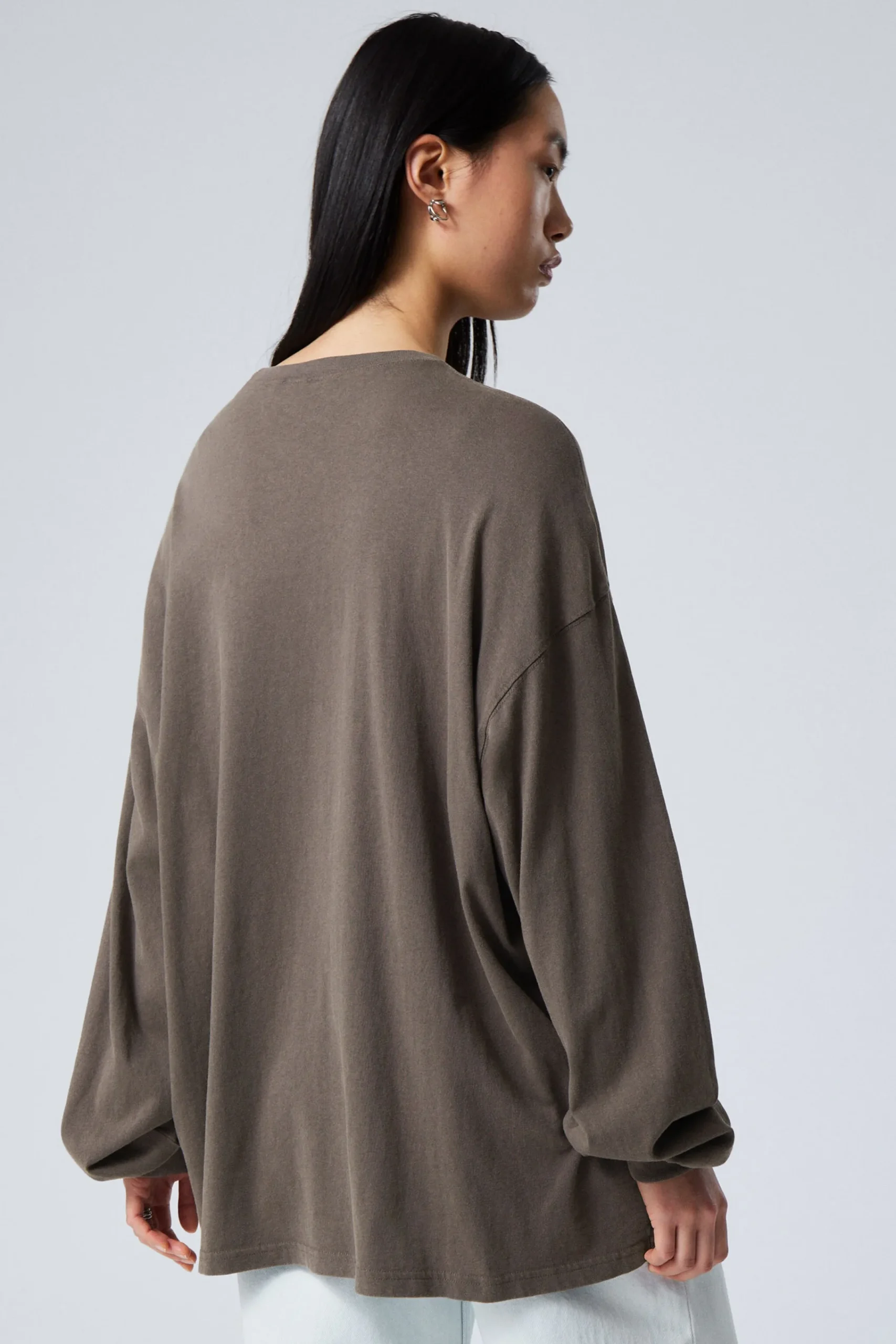 Weekday LONG-SLEEVED OVERSIZED T-SHIRT>Women Basics|Tops