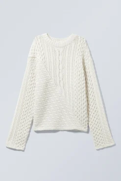Weekday LOOSE CABLE-KNIT SWEATER><noscript><img width=