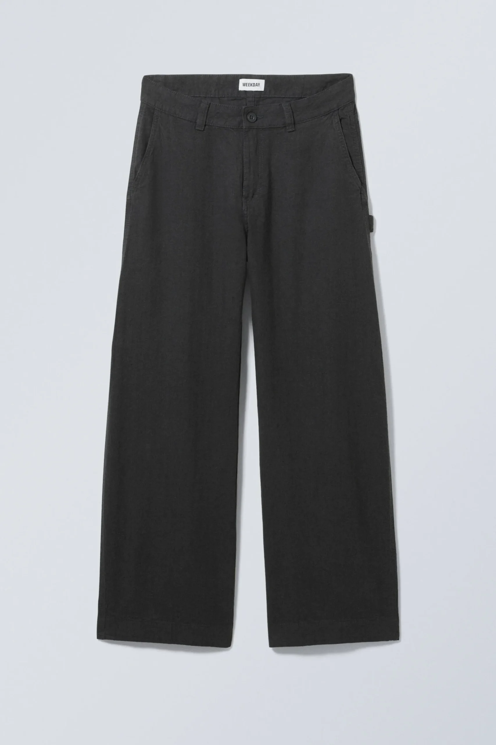 Weekday LOOSE CARPENTER LINEN BLEND TROUSERS>Women Trousers