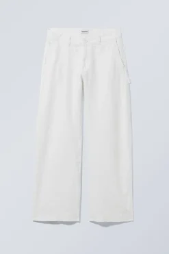 Weekday LOOSE CARPENTER LINEN BLEND TROUSERS>Women Trousers