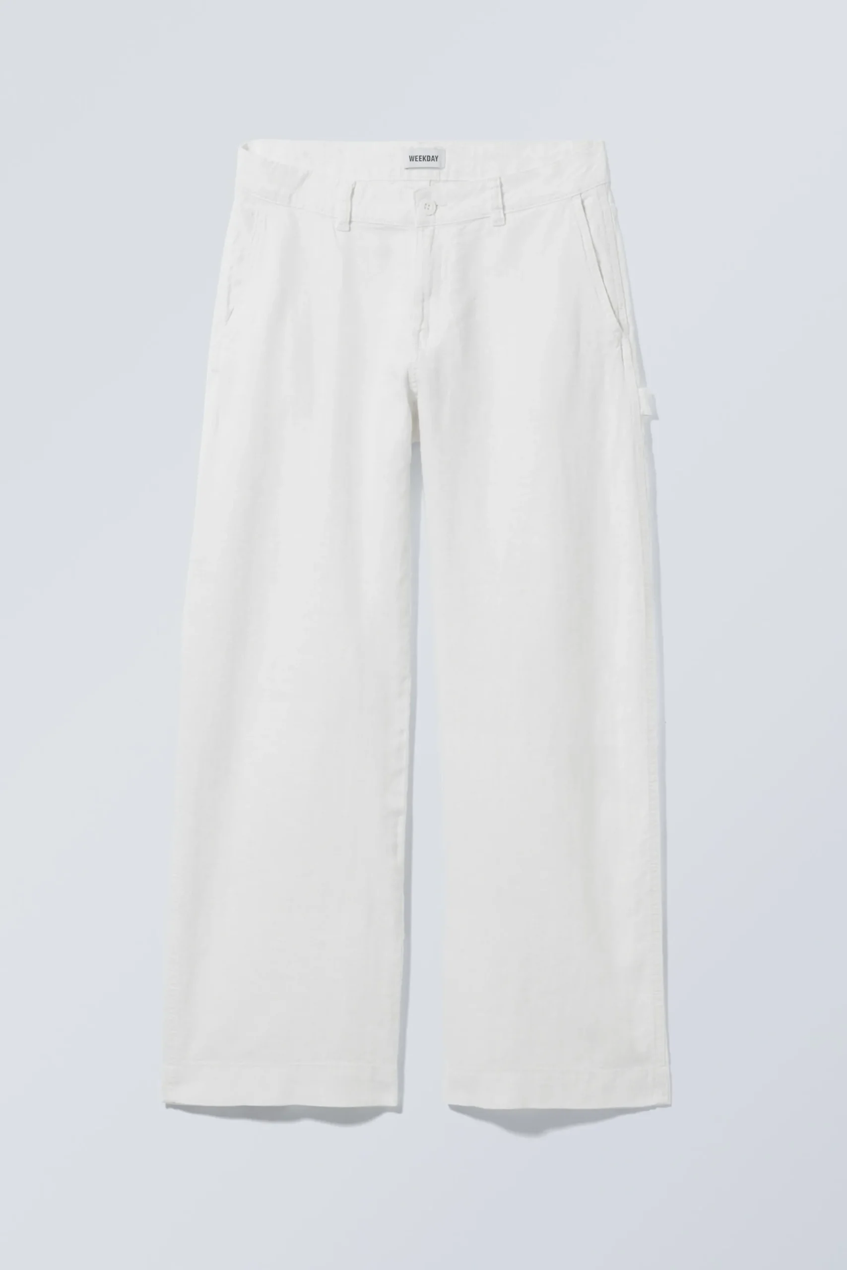 Weekday LOOSE CARPENTER LINEN BLEND TROUSERS>Women Trousers