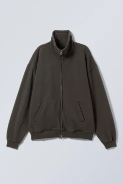 Weekday LOOSE FUNNEL NECK ZIP CARDIGAN><noscript><img width=