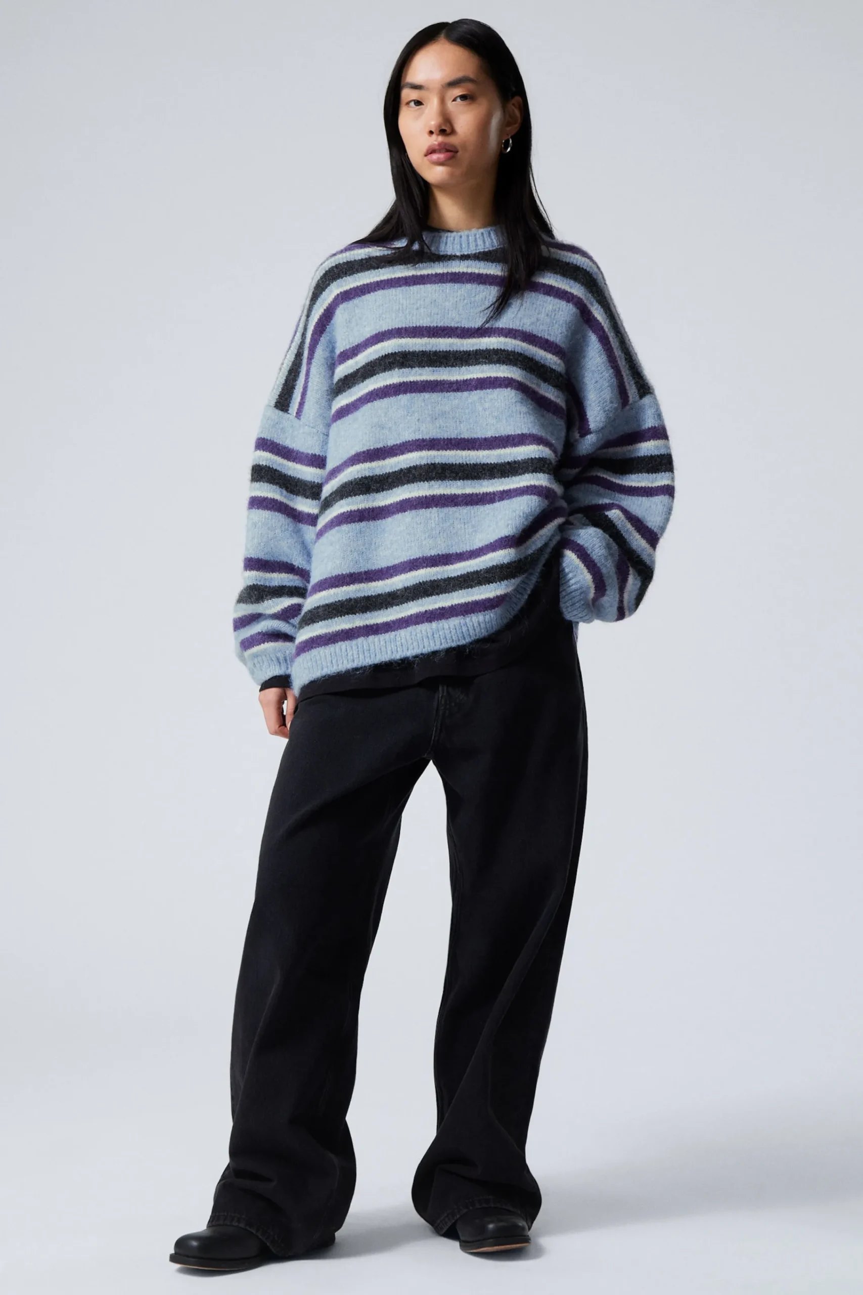 Weekday LOOSE GRAPHIC KNITTED SWEATER>Women Knitwear