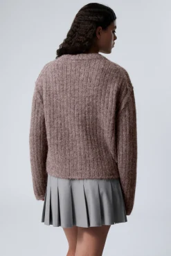 Weekday LOOSE KNITTED CARDIGAN><noscript><img width=