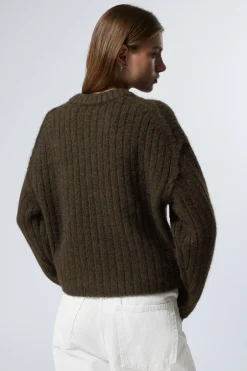 Weekday LOOSE KNITTED CARDIGAN><noscript><img width=