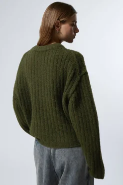 Weekday LOOSE KNITTED CARDIGAN><noscript><img width=