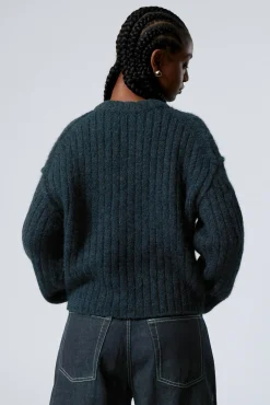 Weekday LOOSE KNITTED CARDIGAN><noscript><img width=