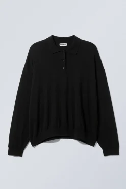 Weekday LOOSE KNITTED PIQUE SWEATER><noscript><img width=